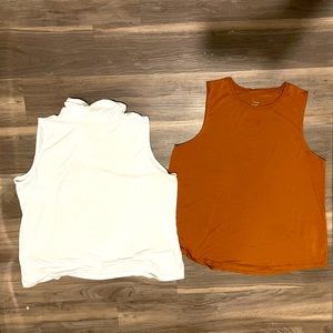 Two sleeveless t shirts
